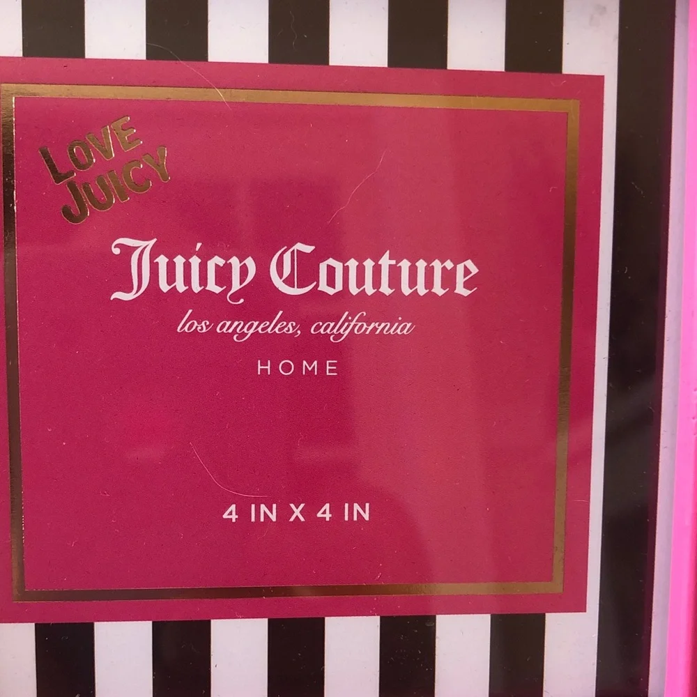 NEW Juicy Couture Vibrant Pink Crown Picture Frame